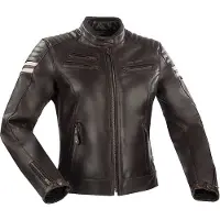 Segura Funky Damen Motorrad Lederjacke, braun, 40