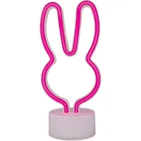 Forever Light Neon mit LED-Standfuß HASE rosa USB-C10