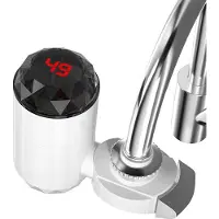 Zelurxx Haushaltsschnellheizung 3 Sekunden Wasserhahn für die Küche - Keine Installation notwendig, Heizungs und Wasserreinigungsfunktionen