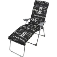 BURI Relax-Auflage Lifestyle Auflage Sonnenliege Liegenauflage für Gartenmöbel