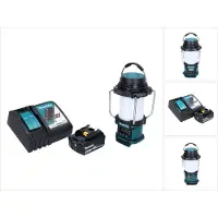 Makita DMR 055 RT1 Akku Radio 18 V FM mit Laterne 360° Taschenlampe + 1x Akku 5,0 Ah + Ladegerät