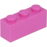 LEGO 100 Stück 3622 Stein Brick 1x3 Part Basic Steine 100 Dunkles Pink