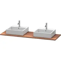 Duravit Massivholzkonsole XSquare 160x55cm, Ami. Nb, m 2 Auss., B beids.