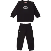Kappa Kinder Jogginganzug Sweatsuit 709486M schwarz , Bekleidung:80