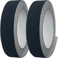 Vago-Tools 2x Antirutschband Streifen 5m Anti Rutschband Klebeband Gripband 25mm
