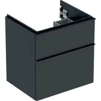 Geberit 502.303.JK.1, Grau, 2 Schublade(n), 592 mm, 476 mm, 615 mm