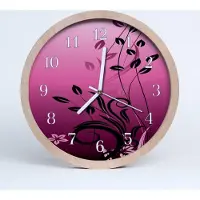 Tulup Holzuhr 20fi cm wanduhr - Blumen-Kunst-Blumen