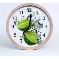 Tulup Holzuhr 20fi cm wanduhr - Limette