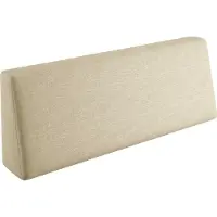 Sunnypillow Palettenkissen mit abnehmbarem Bezug Rückenkissen 120x40x20/10cm Cremefarben