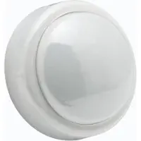 HomeShopXL Tragbares LED-Nachtlicht mit Druckknopf - batteriebetriebene Kinderlampe (2x AA) - einfach zu bedienen - ideal für den Innenbereich - sanftes weißes Licht - 10 cm Durchmesser [20269]