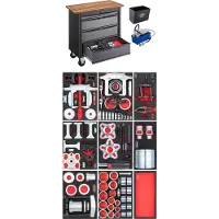 Vigor Mobile Werkbank Series XL mit Spezialwerkzeug Sortiment V7026-2 121-teilig