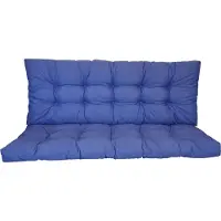 Rattani Premium Kissen , Polster für Hollywoodschaukel , Gartenschaukel , Gartenbank B 160 cm , Fb. Colore blu marino (dunkelblau)