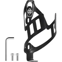 Lixada Fahrrad Wasserflaschenhalter Aluminiumlegierung Leichtgewicht 26g High Rebound für Mountainbike Rennrad Klappräder Schwarz