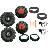 DSX JBL Lautsprecher Set für VW Golf 5 1Km Bj 03-12 Tür vorne hinten Bügel