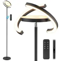 FIMEI Saturn-Stehlampe 36W,Stufenlos dimmbar, 3000K-6000K, Steuerung per Fernbedienung/Touchbedienung