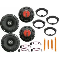 DSX JBL für Mercedes C Limousine W204 Bj 07-13 Boxen Set Tür vorne + hinten Bügel