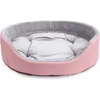BOUTIQUEZOO Hundebett Hundekissen Hundesofa Hundekorb Tierbett Schlafplatz Hunde Kissen Rosa S