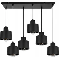 Light11 HOME Moderne Deckenhängelampe Schwarze Led-Lampe
