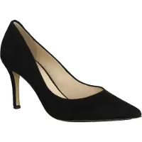Högl 177002-100 Pumps, Damen, High Heels, Leder, Schwarz, spitze Kappe - Damenschuhe Top Trends, Schwarz, leder (samtkid), absatzh&oumlhe: 70 mm