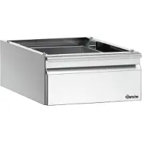 Bartscher Gastro Einbau-Schublade aus Edelstahl für 1/1 GN Behälter, 65 mm tief
