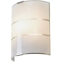LINDBY Wandleuchte Vincenzo, 21 cm hoch, weiß, Glas, E14