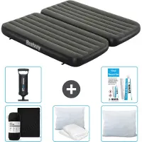 Bestway Luftmatratze – 3-in-1 – 1-Person – 2-Person – 99 x 188 x 25 cm – Grün – im Lieferumfang enthalten Zubehör