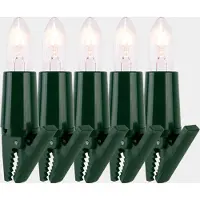 Narva Lichterkette mit Spitzkerze 10 BS grün innen