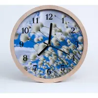 Tulup Holzuhr 30fi cm wanduhr - Baumwolle