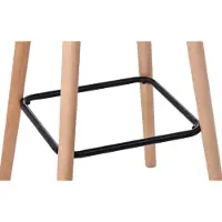 CLP Barhocker Grant Samt grün mit Rückenlehne, Fußstütze, Sitzhöhe 79 cm