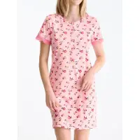 Lisca Nachtkleid Bloomy | Grösse: L | Farbe: Pink