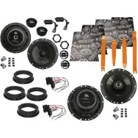 DSX JBL Boxen für VW Golf 7 Bj 13 – 20 Tür Vorne hinten Dämmmatte Ausbaubügel 1200 W