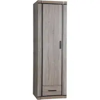 Bettso -Kleiderschrank Schmaler Kleiderschrank Schrankmit Stauraum - Vielseitiger Kleiderschrank mit Flügeltüren - DALLAS D-19 Truffle oak