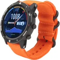 Lixada Laufen Schwimmen Sport Smart Watch 1.28in IPS TFT Kompass Barometer Smart Wasserdicht Herrenuhr Orange
