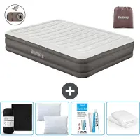 Bestway Luftmatratze - 2-Personen - 152 x 203 x 36 cm - Braun - Inklusive Zubehör