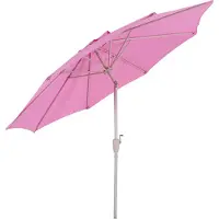 Mendler Sonnenschirm Asti, Gartenschirm, Ø 2,7m neigbar Polyester/Alu 5kg flieder
