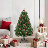 vidaXL "Schlussverkauf" Künstlicher Weihnachtsbaum - Tannenbaum - Kunstbaum moderne - Grün 120 cm PVC und Metall C12954