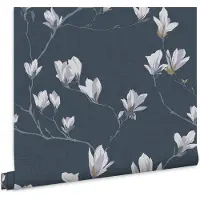 Laura Ashley Vliestapete "Magnolia Grove" floral gemustert FSC zertifiziert, mit lebhaftem Druck, 10 Meter Länge