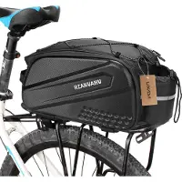 Lixada 10L Multifunktionale Fahrrad-Rücksitztasche Wasserdicht Fahrrad-Fahrradträger Kofferraum-Gepäcktasche Gepäcktasche Handtasche Umhängetasche