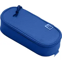 Oxford Schlamper-Etui Polyester oval blau