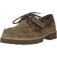 Clarks Schnürschuhe Cleyhill Boat mit markanter XTRALITE-Sohle 3226 Olive Combi 43