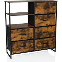 Hjh LIVING Kommode mit 6 Schubladen RAGALA Sideboard Schrank 92.0 x 84.0 x 30.0 cm
