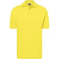 James & nicholson Hochwertiges Polohemd mit Armbündchen yellow, Gr. L