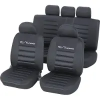 Cartrend Sitzbezug-Set Tuning schwarz 14tlg