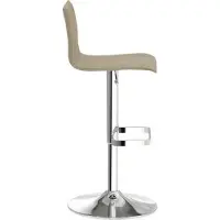 Mayer Barstuhl Sitzmöbel 1212 45 x 47 x 79 cm Stahl chrom/taupe