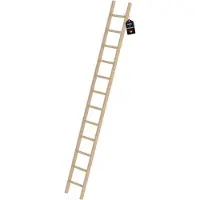 Proregal Sprossen-Anlegeleiter Holz ohne Traverse 12 Sprossen