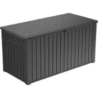 Keter Southwood Gartenbox 643L – Wetterfeste Auflagenbox, abschließbar, grau