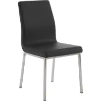 CLP Esszimmerstuhl Colmar Edelstahlgestell schwarz