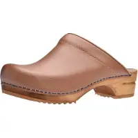 Sanita Wood-Lotte Open Clog Cognac Gr.35