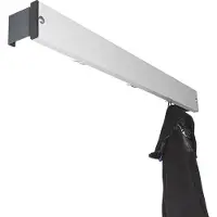 Sypro Garderobenleiste, 1,01 m, Anthrazit (RAL 7016), Nassräume