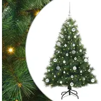 vidaXL "SALE 2026" Künstlicher Weihnachtsbaum mit 150 LEDs Grün 150 cm PE und PVC - Künstliche Weihnachtsbäume DE3316310